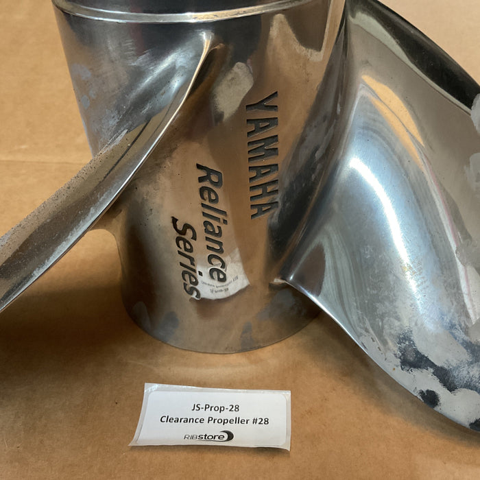 Clearance Propeller #28 - Yamaha Boat Propeller Stainless  3 x 14 1/4 x 18M