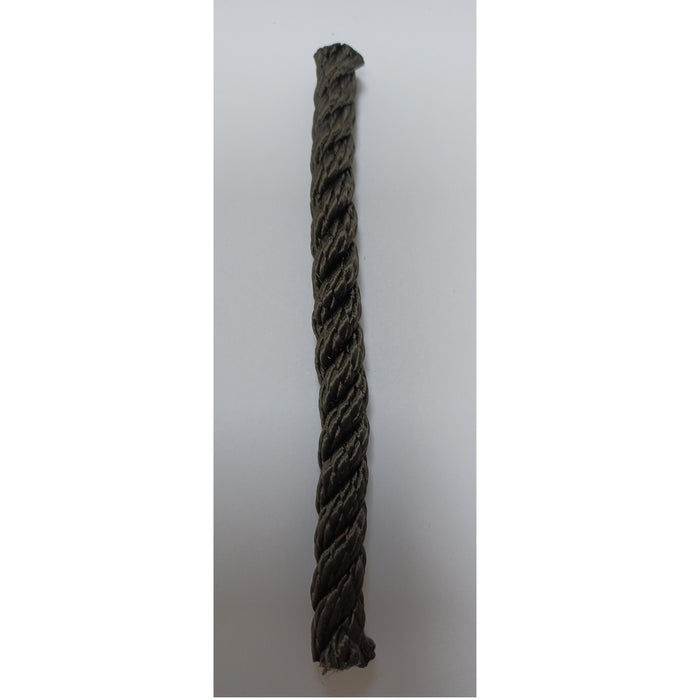 8mm Nylon 3 Strand Rope - Black