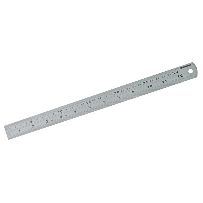 30cm (1ft) Steel Ruler / Straight Edge