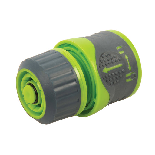 Soft-Grip Water Stop Hose Quick Connector 1/2" Female